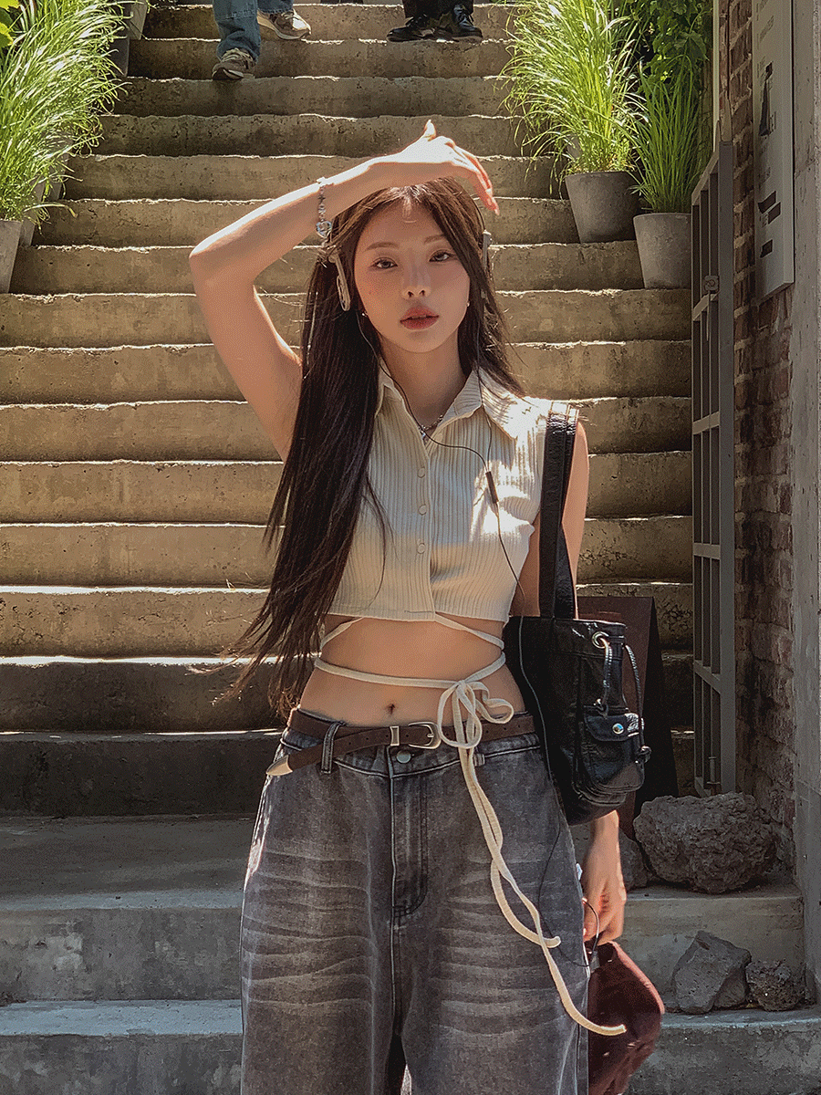 【🤎y2k hot】Strap Sleeveless