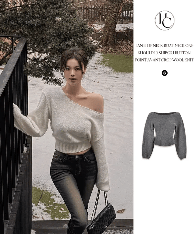 【🧧新年必備】Boat Neck Wool Knit