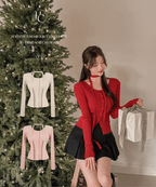 【🐰聖誕新年PICK】Choker Neck Slim Cardigan