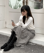 【秋冬新品】Check Midi Skirt