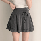 【百搭必備】Ribbon Mini Skirt