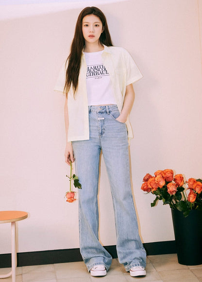 Marithe W CLASSIC LOGO CROP TEE(Wendy同款)