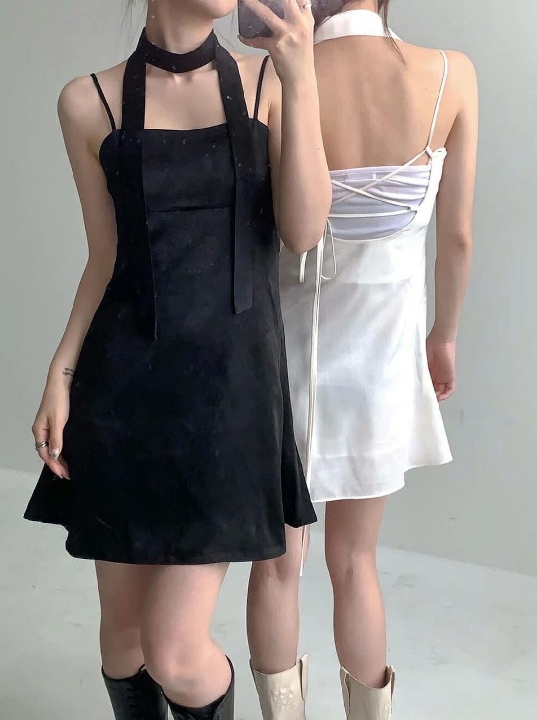 Grand Dress with Scarf