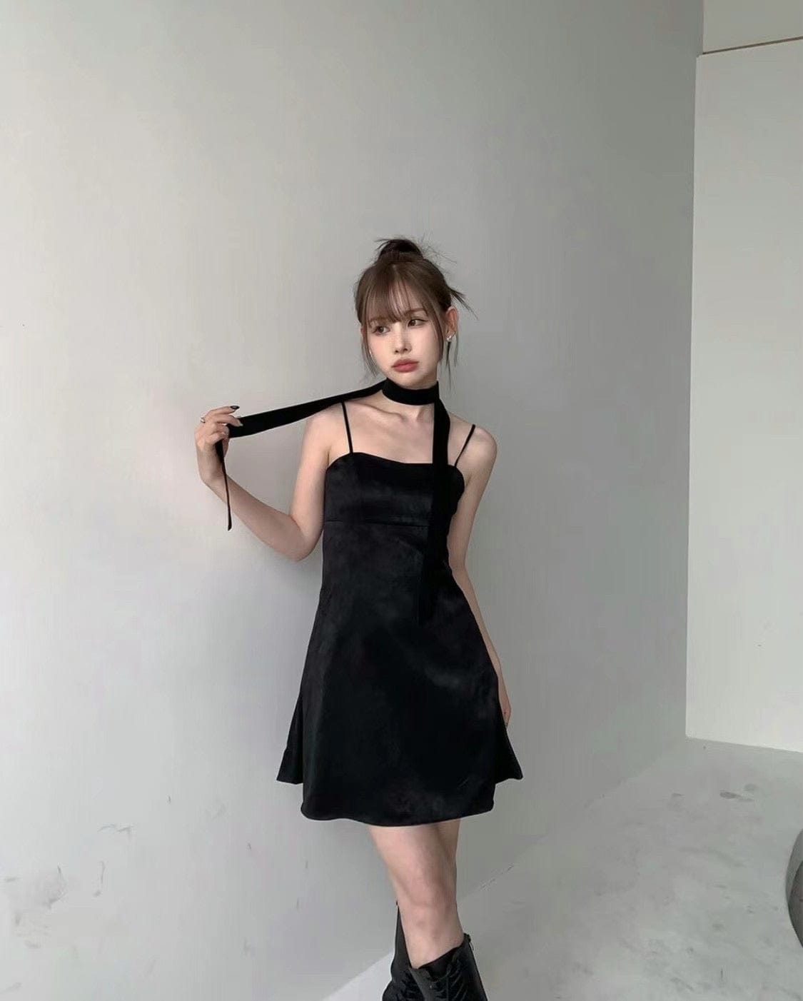 Grand Dress with Scarf