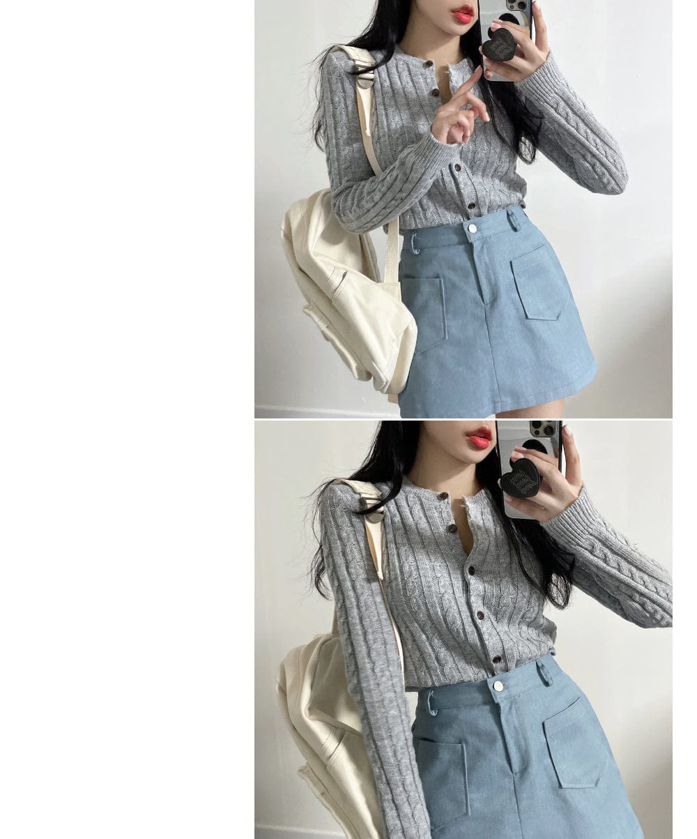 Extremely comfortable cable knit cardigan 