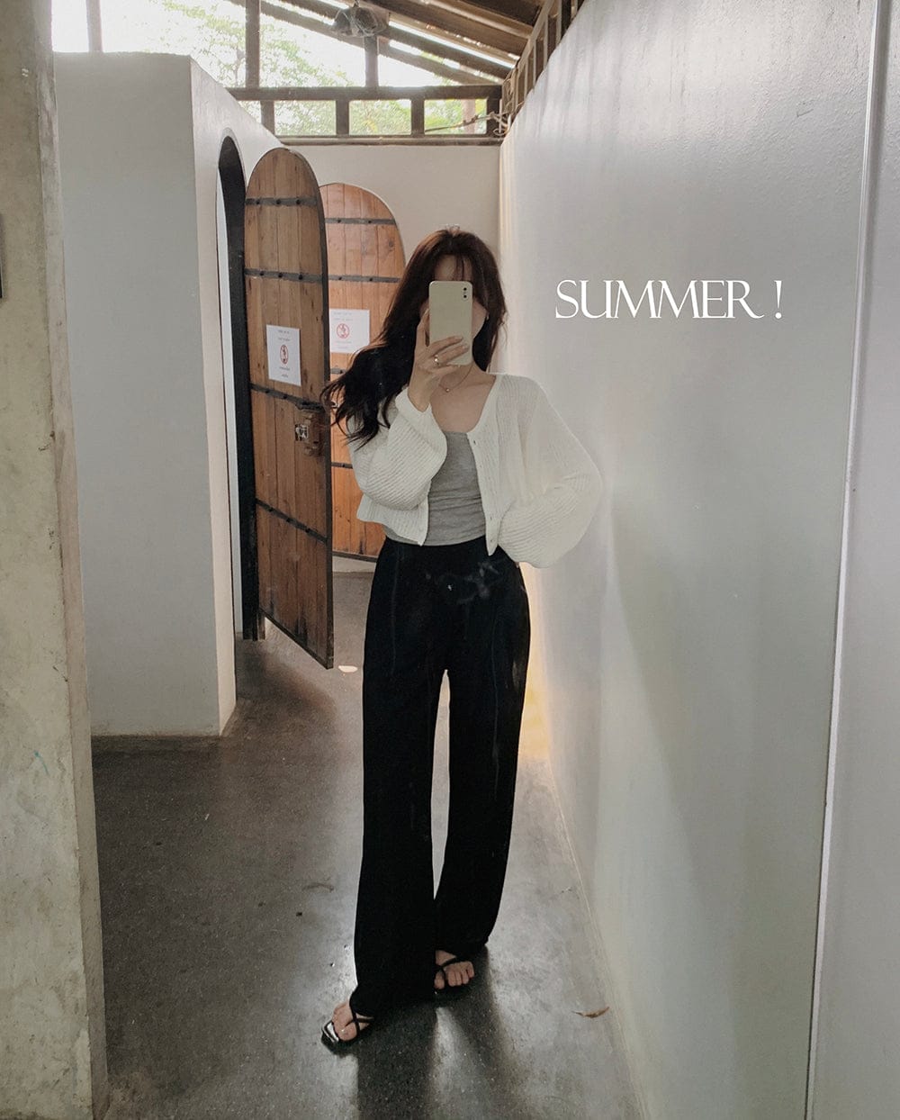 Korean website makes its own Soft Clean casual pants