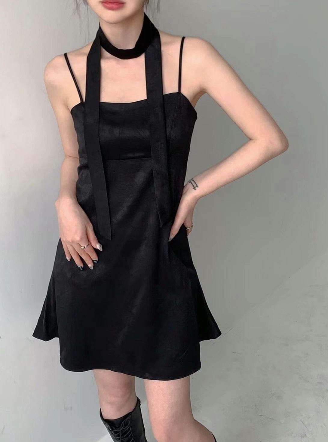 Grand Dress with Scarf