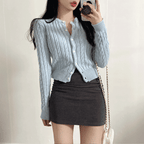 Extremely comfortable cable knit cardigan 