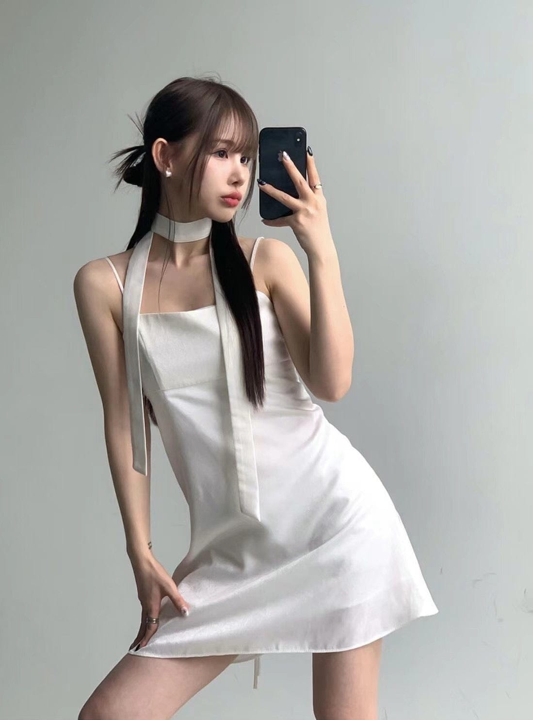 Grand Dress with Scarf