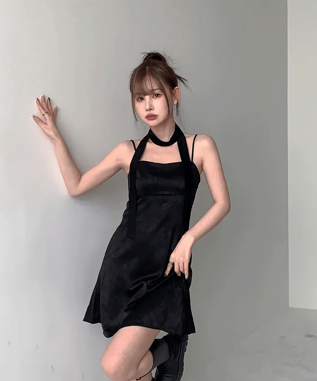 Grand Dress with Scarf