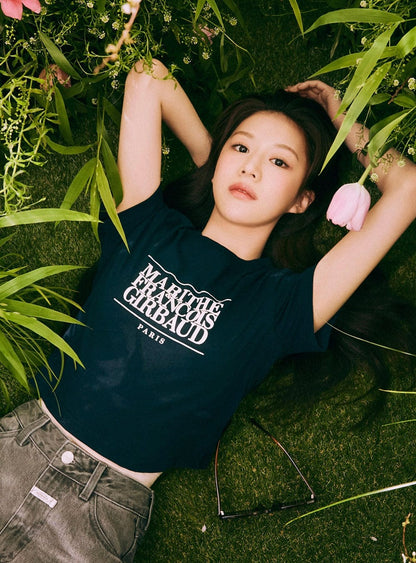 Marithe W CLASSIC LOGO CROP TEE(Wendy同款)