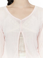 【溫柔透膚】Flower Button Cardigan