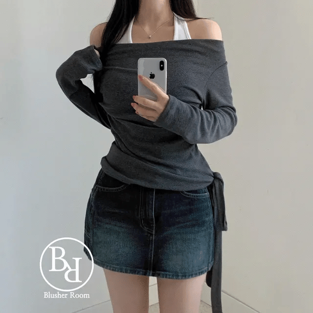 【y2k cool】Halter Layer Top