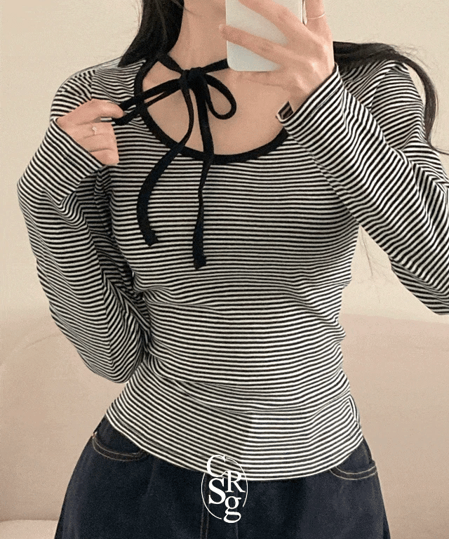 【日常y2k】Dangala Stripe Top