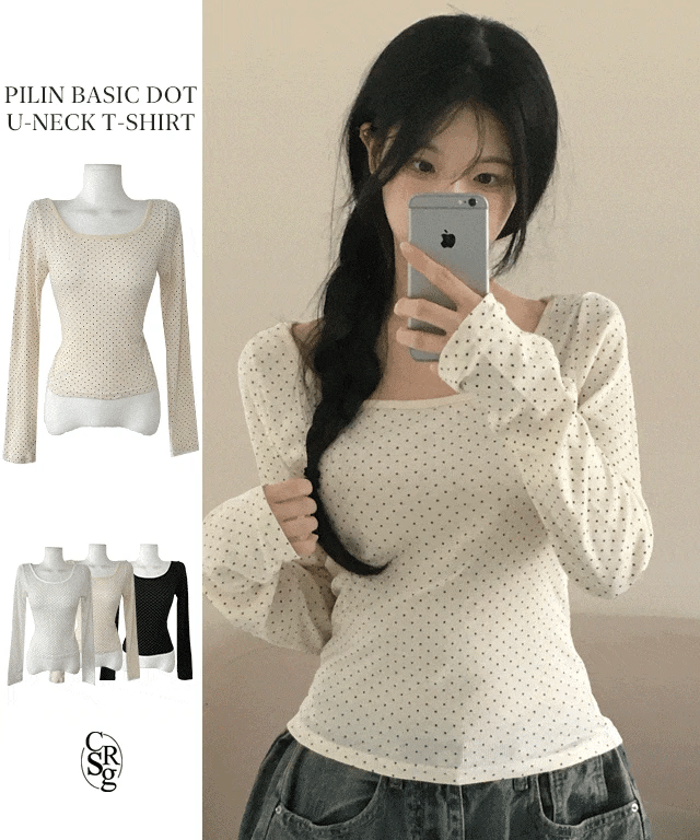 【🤍韓式波點風】Dot Point Tee