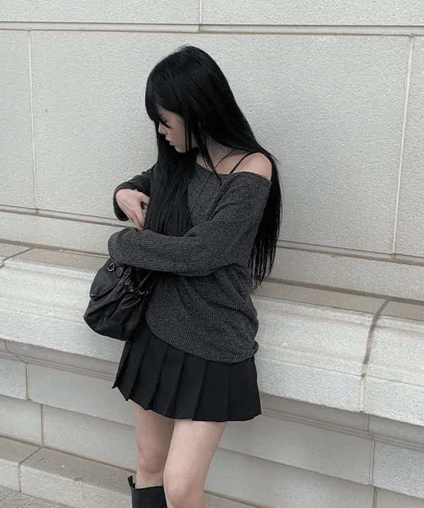 【🩶韓系秋冬】 Unbalanced Knit