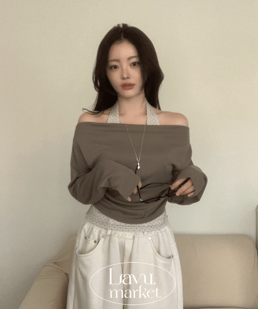 【🩰春裝新品】Halter Dot Top