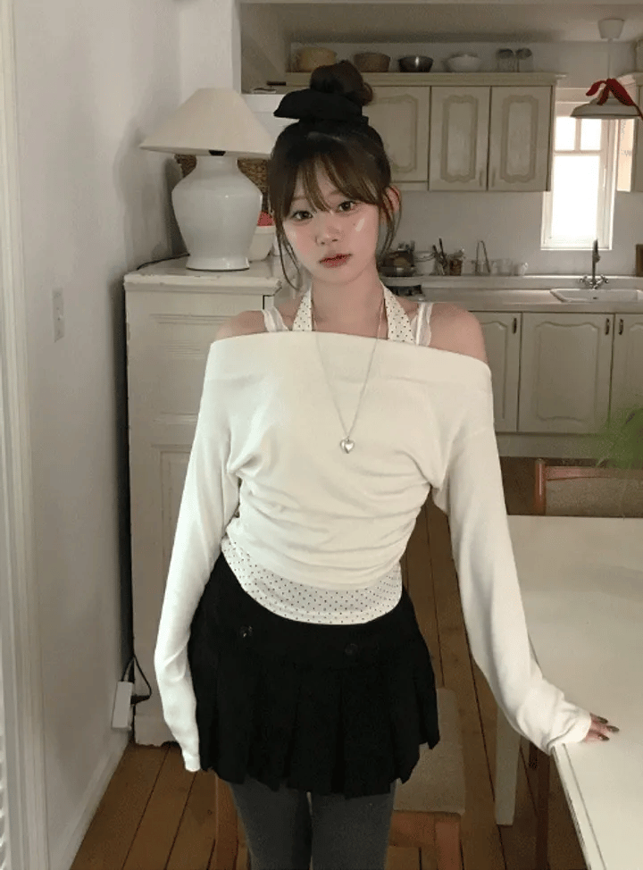 【🩰春裝新品】Halter Dot Top