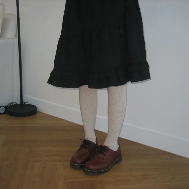 【🖤百搭日常】Frill Midi Skirt