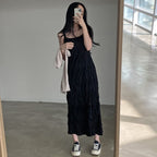 Ruffled camisole maxi dress