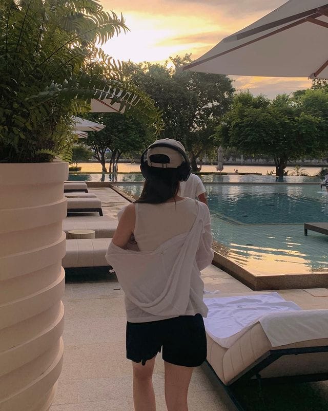 韓網自家製簡約修身背心