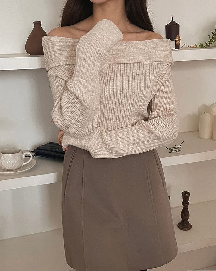 🥂Darling Off Shoulder Knit