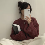 【🍷Christmas &amp; New Year PICK】Cream Puff Pastry Knit Top