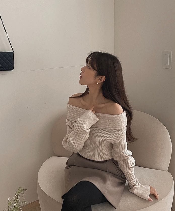 🥂Darling Off Shoulder Knit