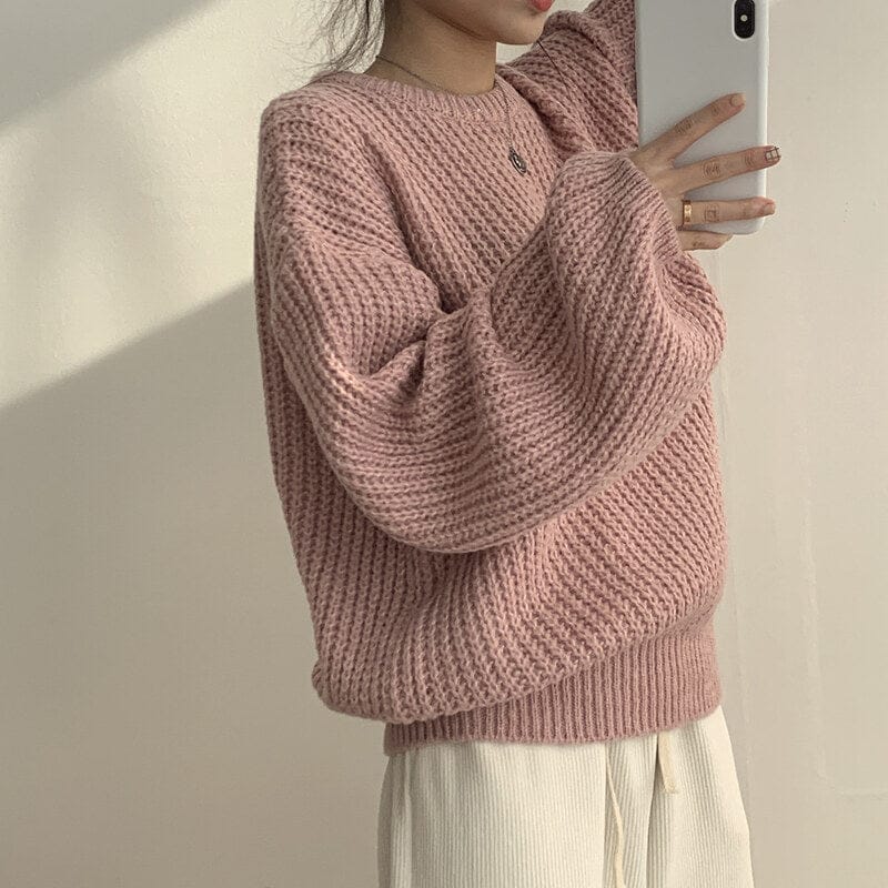 【🍷Christmas &amp; New Year PICK】Cream Puff Pastry Knit Top