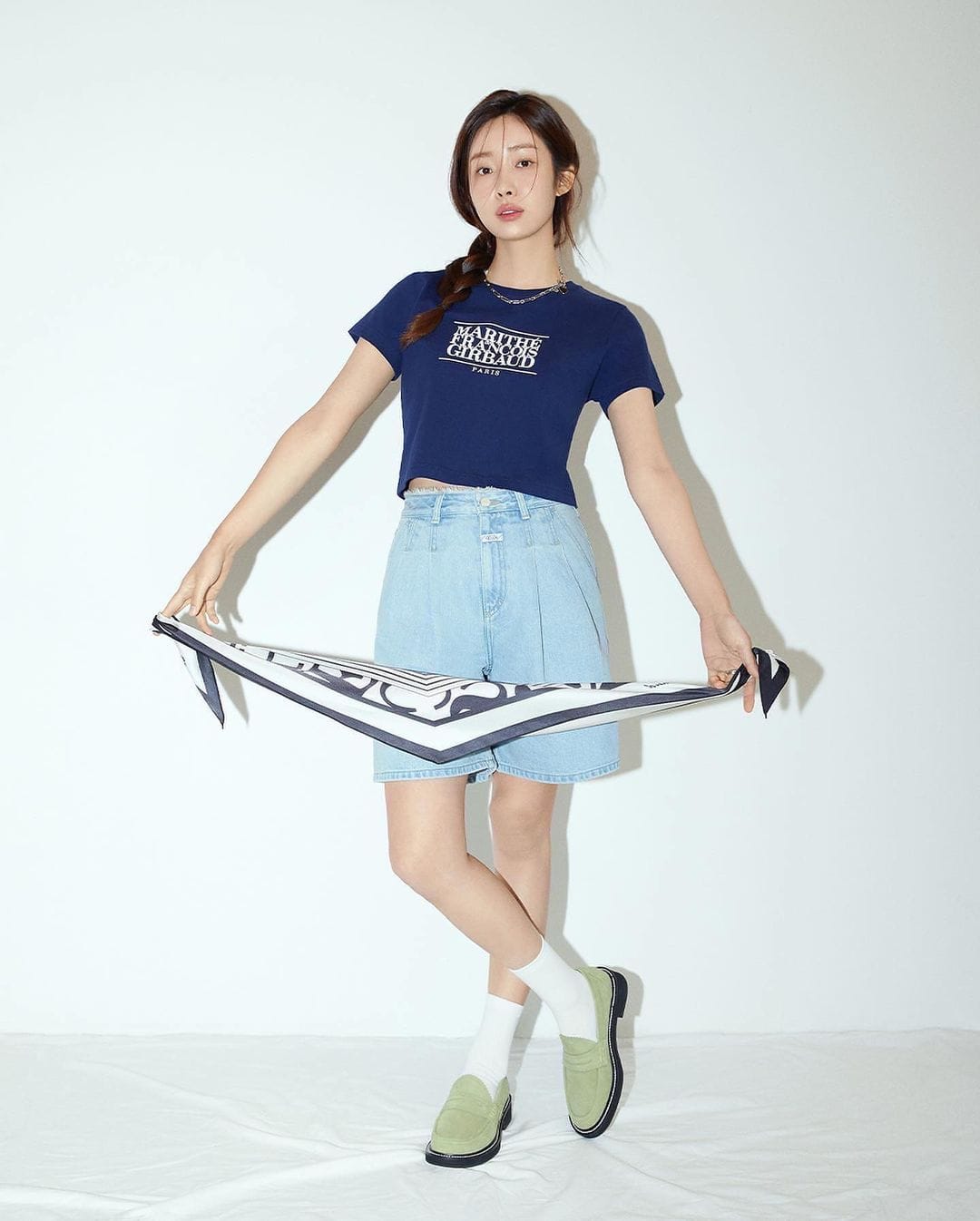 Marithe W CLASSIC LOGO CROP TEE(Wendy同款)