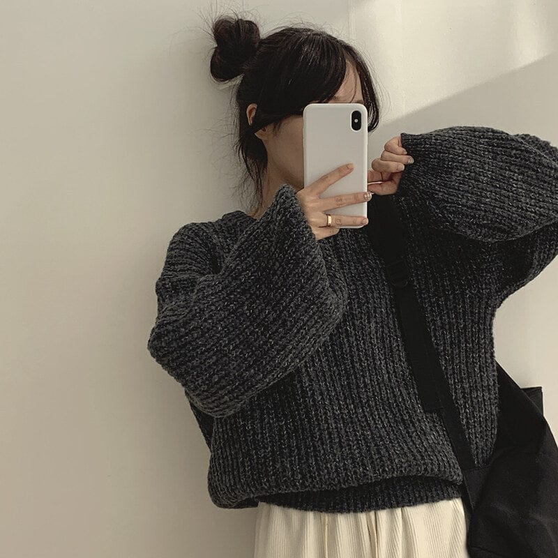 【🍷Christmas &amp; New Year PICK】Cream Puff Pastry Knit Top