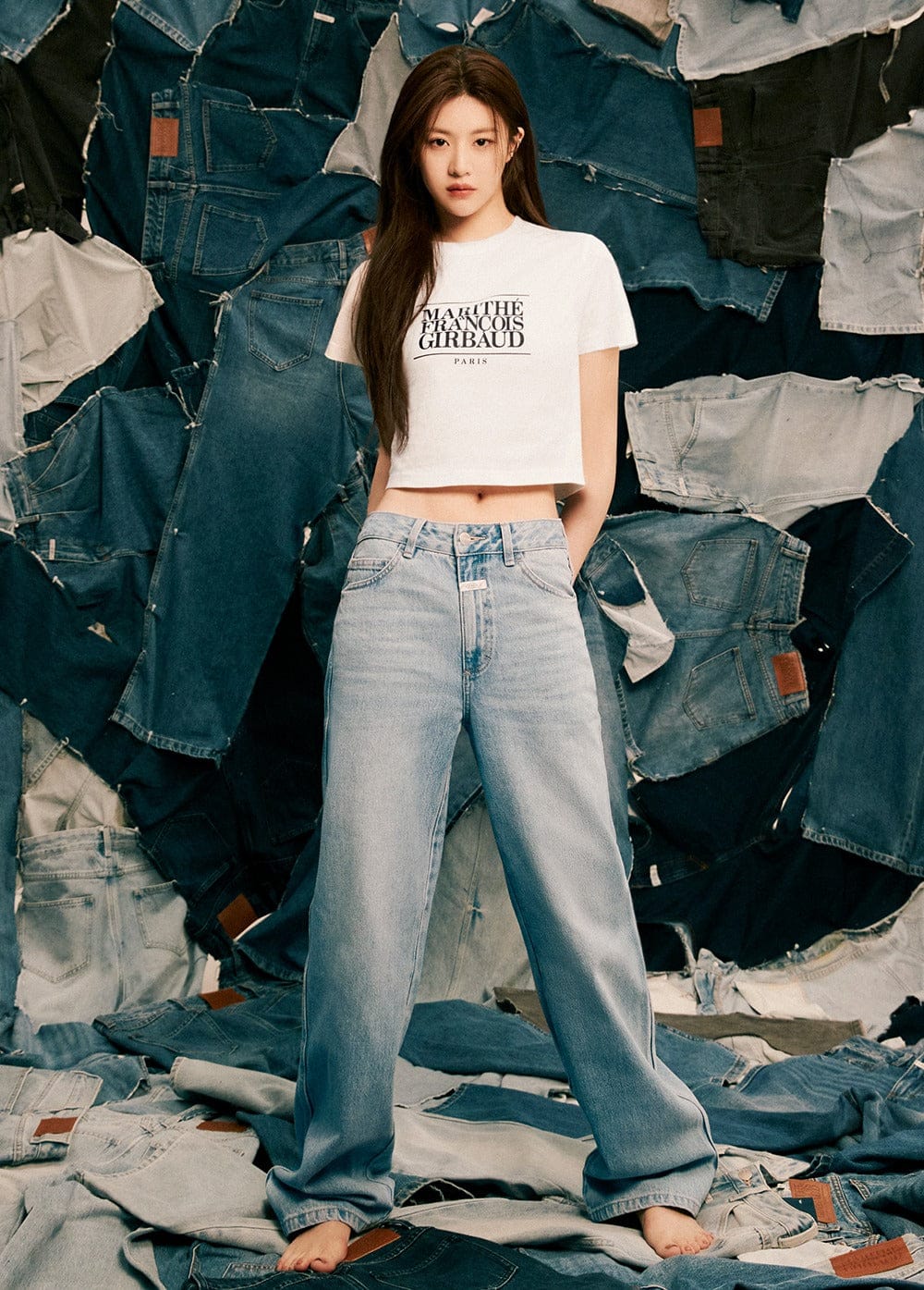 Marithe W CLASSIC LOGO CROP TEE(Wendy同款)