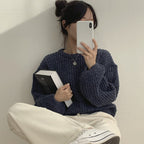 【🍷Christmas &amp; New Year PICK】Cream Puff Pastry Knit Top