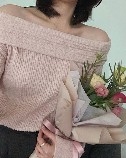 🥂Darling Off Shoulder Knit