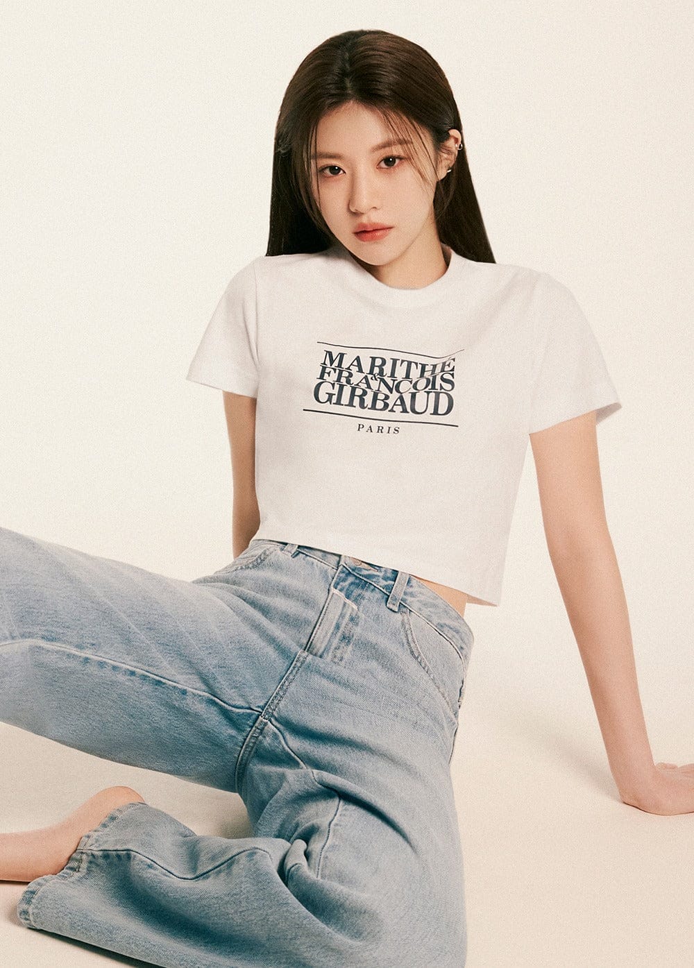 Marithe W CLASSIC LOGO CROP TEE(Wendy同款)