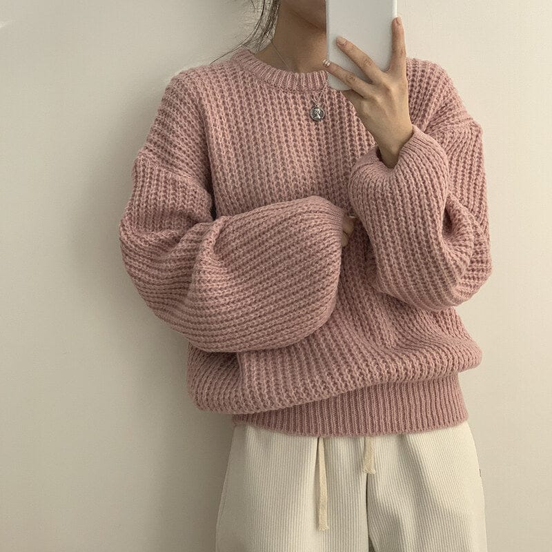 【🍷Christmas &amp; New Year PICK】Cream Puff Pastry Knit Top