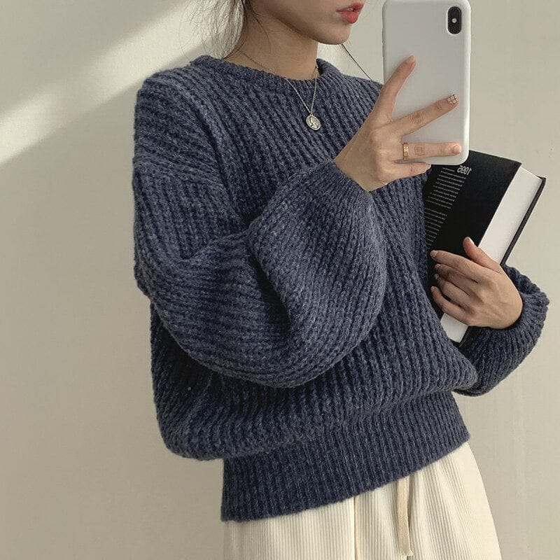【🍷Christmas &amp; New Year PICK】Cream Puff Pastry Knit Top