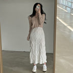 Ruffled camisole maxi dress