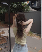 Korean website homemade simple slim-fit vest 