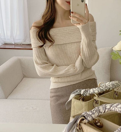 🥂Darling Off Shoulder Knit