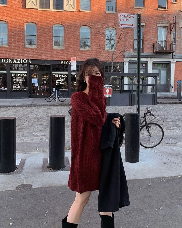 Korean website MADE - Suitable for Christmas and New Year! CABLE KNIT OPS