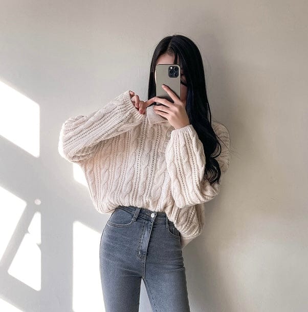 【🍷聖誕新年PICK】雙扣領麻花針織上衣