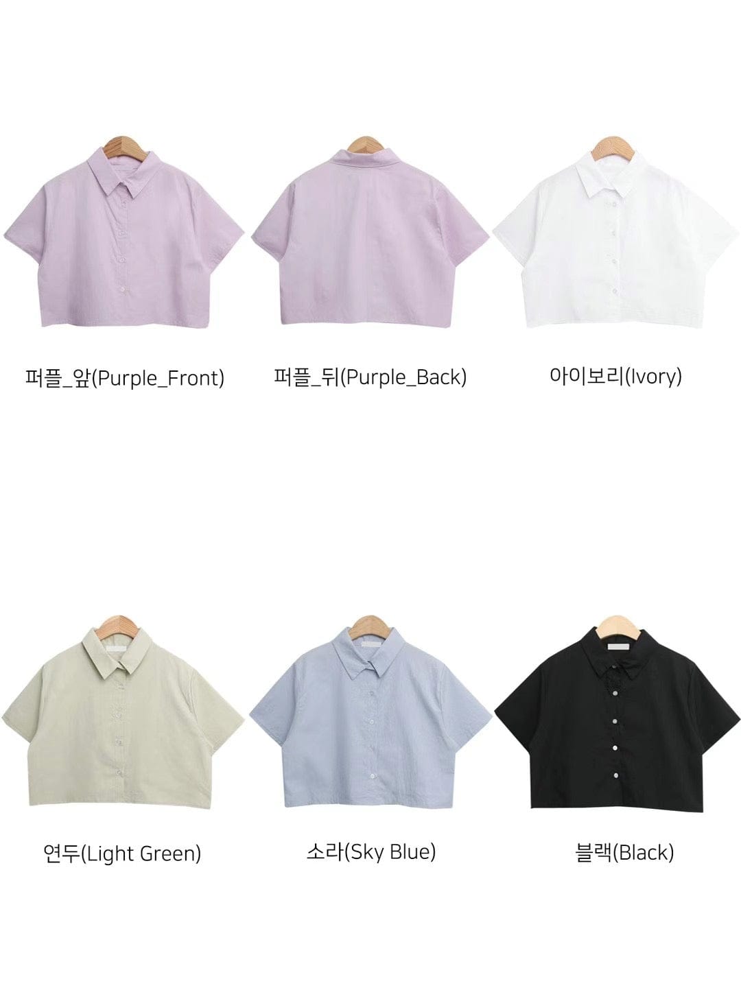 Palette Crop Half Shirts