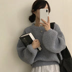 【🍷Christmas &amp; New Year PICK】Cream Puff Pastry Knit Top