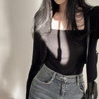 Refreshing vest and cardigan two-piece set