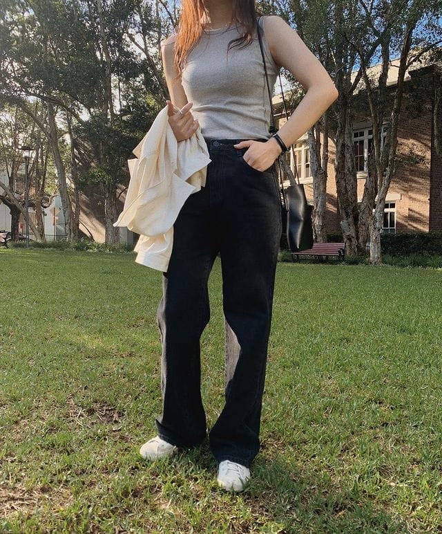 Korean website homemade simple slim-fit vest 