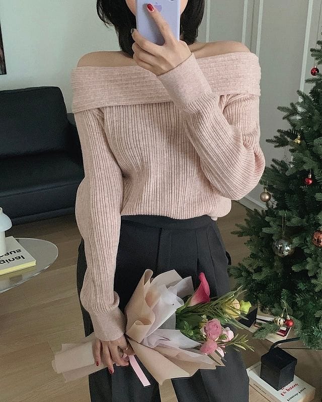 🥂Darling Off Shoulder Knit