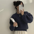【🍷Christmas &amp; New Year PICK】Cream Puff Pastry Knit Top
