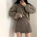 【🍷Christmas &amp; New Year PICK】Double-button collar cable knit top