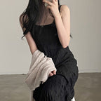 Ruffled camisole maxi dress